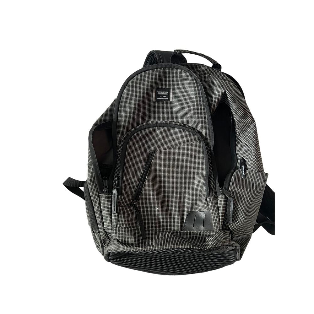 Eastsport Grey Pattern 2 Section Backpack